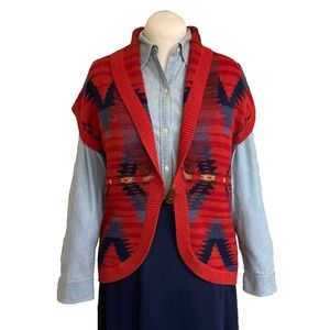 Southwestern-style sweater vest